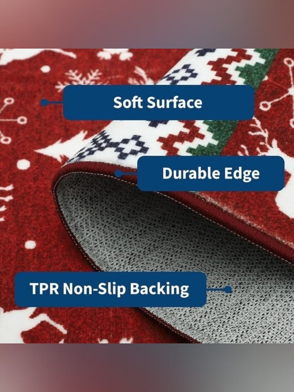 Christmas/Holiday Area Rug - Picture 4 of 6
